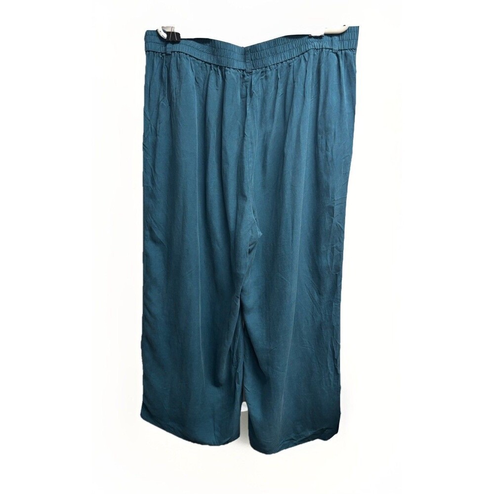 Torrid Studio Linen Blazer and Linen High Rise Pant Suit Set Blue Teal Sz 5X-20R - Picture 11 of 16